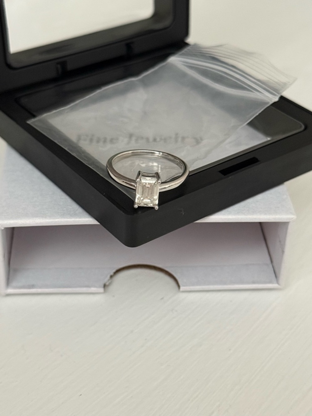 Emerald Cut Solitaire Ring